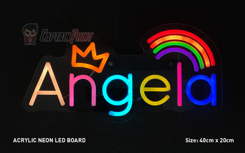 Acrylic Neon Fan Board